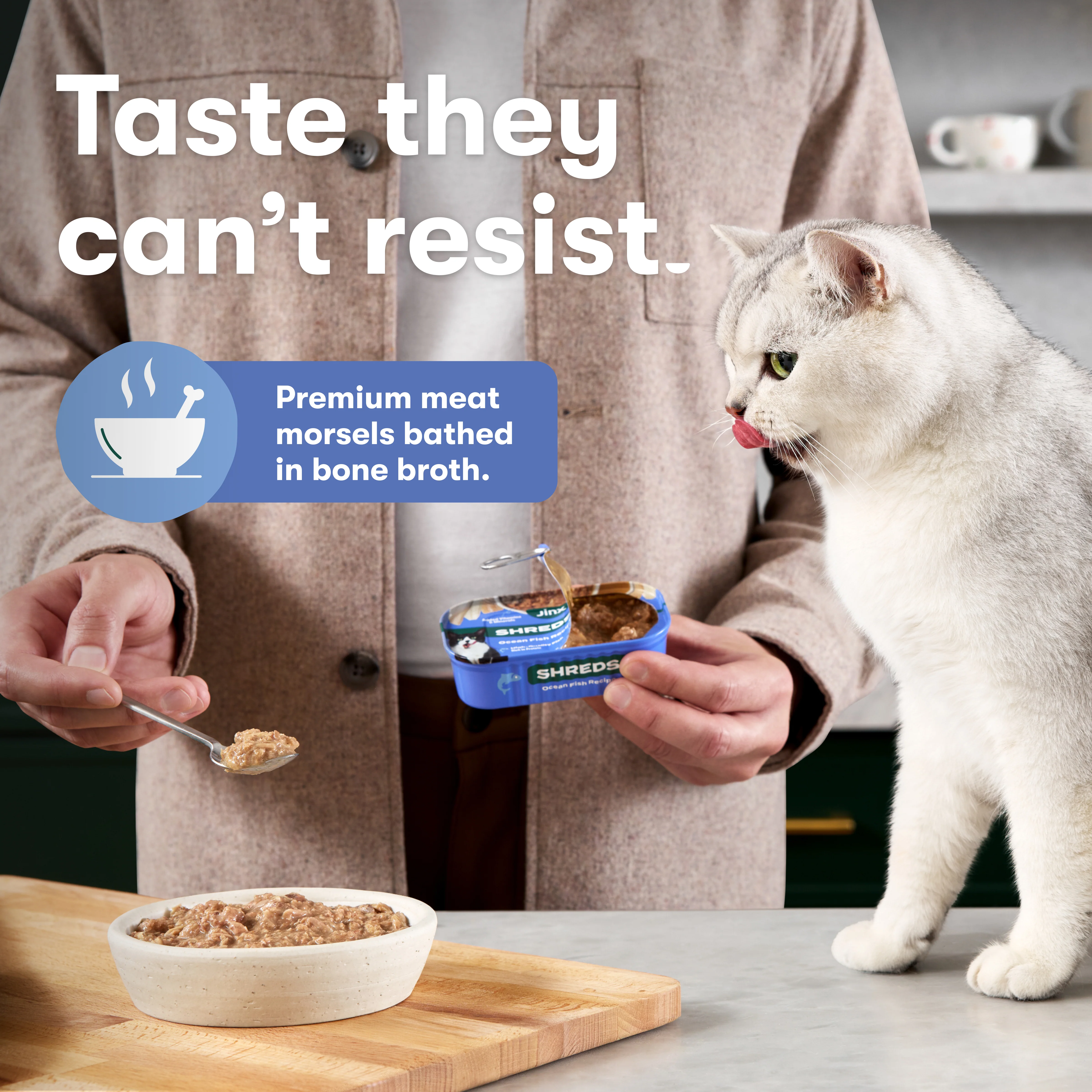 Variety Pack Cat Shreds in Bone Broth - Image 3